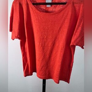 Chicos Vibrant Red Top
